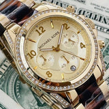  Shop Authentic Michael Kors Blair Gold Dial Two Tone Steel Strap Watch for Women - MK6094 - Luxxuri