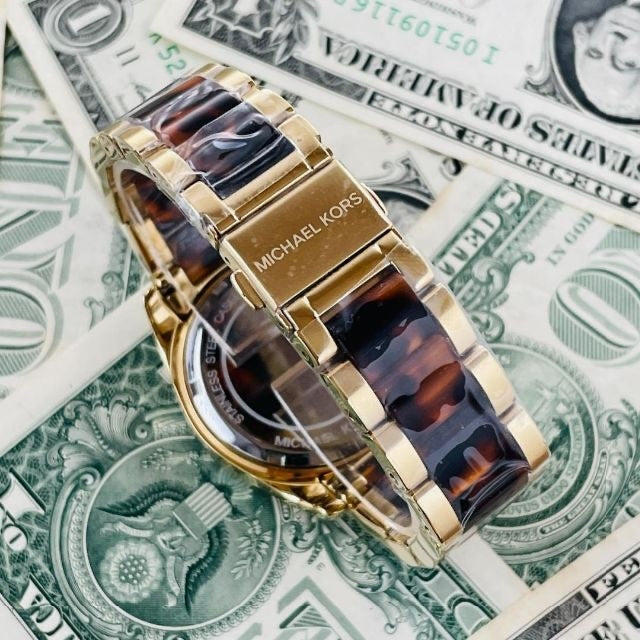  Shop Authentic Michael Kors Blair Gold Dial Two Tone Steel Strap Watch for Women - MK6094 - Luxxuri