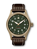  Shop Authentic IWC Pilot's Watch Automatic Spitfire Green Dial Brown Leather Strap Watch for Men - IW326802 - Luxxuri