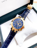  Shop Authentic Versace V-Race Multifunction Quartz Blue Dial Blue Leather Strap Watch For Men - VEBV00219 - Luxxuri
