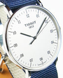  Shop Authentic Tissot T Classic Everytime Large White Dial Blue NATO Strap Watch For Men - T109.610.17.037.00 - Luxxuri