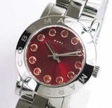  Shop Authentic Marc Jacobs Amy Red Dial Silver Steel Strap Watch for Women - MBM3335 - Luxxuri