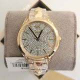  Shop Authentic Michael Kors Runway Mercer Crystals Silver Dial Gold Steel Strap Watch For Women - MK6715 - Luxxuri