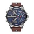 Shop Authentic Diesel Mr Daddy Blue Dial Brown Leather Strap Watch For Men - DZ7314 - Luxxuri