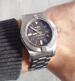  Shop Authentic Breitling Avenger II Seawolf 45mm Grey Dial Silver Steel Strap Mens Watch - A1733110/F563 - Luxxuri