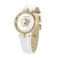  Shop Authentic Versace Palazzo Empire White Dial White Leather Strap Watch for Women - VCO040017 - Luxxuri