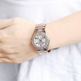  Shop Authentic Guess Viva Diamonds White Dial Rose Gold Steel Strap Watch for Women - W0111L3 - Luxxuri