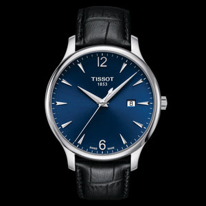  Shop Authentic Tissot T Classic Tradition Blue Dial Black Leather Strap Watch For Men - T063.610.16.047.00 - Luxxuri
