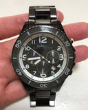  Shop Authentic Marc Jacobs Rock Chronograph Limited Edition Gray Dial Gray Steel Strap Watch for Women - MBM5025 - Luxxuri