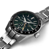  Shop Authentic Seiko Presage Sharp Edged Series GMT Green Dial Silver Steel Strap Watch For Men - SPB219J1 - Luxxuri
