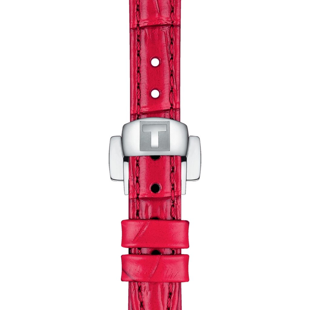  Shop Authentic Tissot Bellissima Small Lady Diamonds Mother of Pearl Dial Red Leather Strap Watch For Women - T126.010.66.113.00 - Luxxuri
