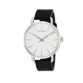  Shop Authentic Calvin Klein Even White Dial Black Leather Strap Watch for Women - K7B211C6 - Luxxuri