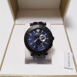  Shop Authentic Versace V Race Chronograph Quartz Blue Dial Blue Leather Strap Watch For Men - VEBV00419 - Luxxuri
