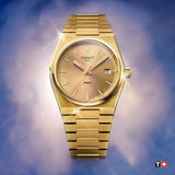  Shop Authentic Tissot PRX Gold Dial Gold Steel Strap Watch for Men - T137.210.33.021.00 - Luxxuri