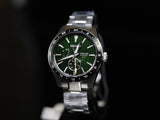  Shop Authentic Seiko Presage Sharp Edged Series GMT Green Dial Silver Steel Strap Watch For Men - SPB219J1 - Luxxuri
