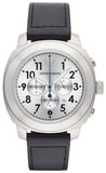  Shop Authentic Emporio Armani Sportivo Chronograph Silver Dial Black Leather Strap Watch For Men - AR6054 - Luxxuri