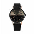  Shop Authentic Calvin Klein Boost Black Dial Black Leather Strap Watch for Men - K7Y21TCZ - Luxxuri