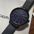  Shop Authentic Calvin Klein Even Blue Dial Blue Leather Strap Watch for Men - K7B214VN - Luxxuri