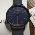  Shop Authentic Calvin Klein Even Blue Dial Blue Leather Strap Watch for Men - K7B214VN - Luxxuri