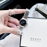  Shop Authentic Gucci G Timeless Black Dial Silver Steel Strap Watch For Women - YA126502 - Luxxuri