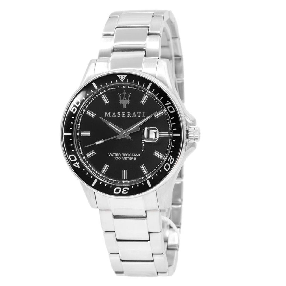  Shop Authentic Maserati SFIDA Quartz Black Dial Stainless Steel Watch For Men - R8853140002 - Luxxuri
