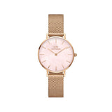  Shop Authentic Daniel Wellington Petite Melrose Mother of Pearl Pink Dial Pink Mesh Strap Watch For Women - DW00100513 - Luxxuri