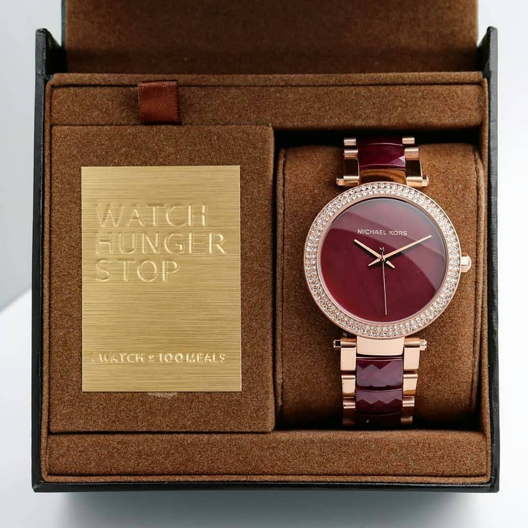  Shop Authentic Michael Kors Parker Maroon Dial Two Tone Steel Strap Watch for Women - MK6412 - Luxxuri