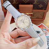  Shop Authentic Tissot T Classic Couturier Silver Dial Light Blue Leather Strap Watch For Women - T035.210.16.031.02 - Luxxuri