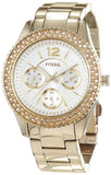  Shop Authentic Fossil Stella Multifunction Gold Dial Gold Steel Strap Watch for Women - ES3589 - Luxxuri