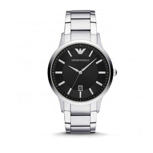  Shop Authentic Emporio Armani Renato Quartz Black Dial Silver Steel Strap Watch For Men - AR11181 - Luxxuri