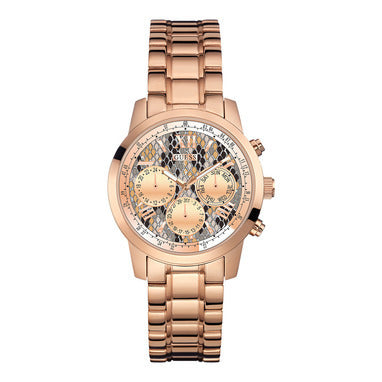  Shop Authentic Guess Mini Sunrise Quartz Rose Gold Dial Rose Gold Steel Strap Watch For Women - W0448L9 - Luxxuri