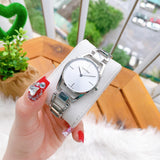  Shop Authentic Calvin Klein Dainty Silver Dial Silver Steel Strap Watch for Women - K7L23146 - Luxxuri