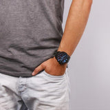  Shop Authentic Diesel Mega Chief Black Dial Black Steel Strap Watch For Men - DZ4318 - Luxxuri