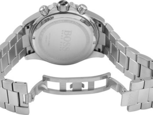  Shop Authentic Hugo Boss Ikon Chronograph White Dial Silver Steel Strap Watch for Men - 1512962 - Luxxuri
