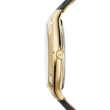  Shop Authentic Michael Kors Slim Runway Quartz Gold Dial Black Leather Strap Watch For Women - MK2392 - Luxxuri