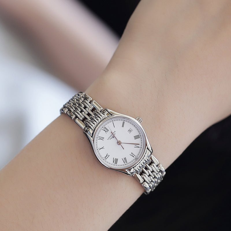 Longines Lyre Classico 25mm White Dial Silver Stainless Steel Watch for Women - L4.259.4.12.6
