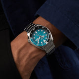  Shop Authentic Seiko 5 Sports SKX Skeleton Green Dial Silver Steel Strap Watch For Men - SRPJ45K1 - Luxxuri