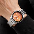  Shop Authentic Seiko 5 Sports Automatic Orange Dial Silver Steel Strap Watch For Men - SRPD59K1 - Luxxuri