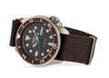  Shop Authentic Seiko 5 Sport Automatic Brown Dial Brown Nylon Strap Watch For Men - SRPD85K1 - Luxxuri