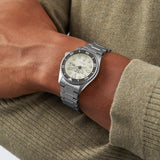  Shop Authentic Seiko 5 Sports SKX Automatic Cream Dial Silver Steel Strap Watch For Men - SRPK31K1 - Luxxuri