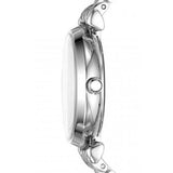  Shop Authentic Emporio Armani Gianni T Bar White Marble Dial Silver Steel Strap Watch For Women - AR11170 - Luxxuri