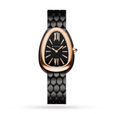  Shop Authentic Bvlgari Serpenti Seduttori Black Dial Black Steel Strap Watch for Women - SERPENTI103704 - Luxxuri