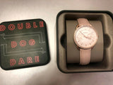  Shop Authentic Fossil Tailor Quartz White Dial Pink Leather Strap Watch for Women - ES4393 - Luxxuri