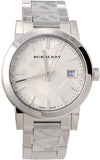  Shop Authentic Burberry The City White Dial Silver Steel Strap Watch for Women - BU9144 - Luxxuri