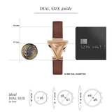  Shop Authentic Guess Fame Quartz Rose Gold Dial Brown Leather Strap Watch For Women - GW0548L2 - Luxxuri