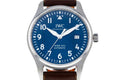  Shop Authentic IWC Pilots Watch Mark XVII Edition Le Petit Prince Blue Dial Brown Leather Strap Watch for Men - IW326506 - Luxxuri