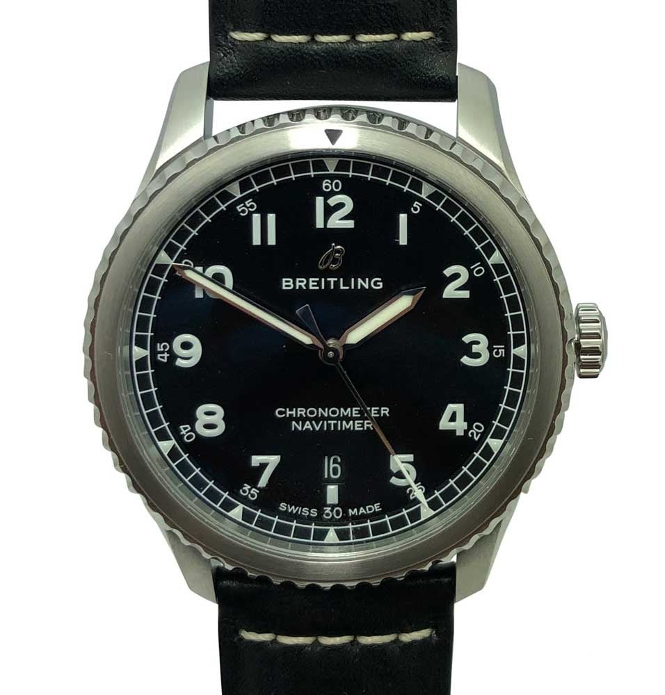  Shop Authentic Breitling Navitimer 8 Automatic 41mm Stainless Steel Black Dial Mens Watch - A17314101B1X1 - Luxxuri