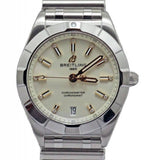  Shop Authentic Breitling Chronomat 32 Diamonds White Dial Silver Steel Strap Watch for Women - A77310101A3A1 - Luxxuri