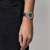  Shop Authentic Versace Greca Blue Dial Blue Leather Strap Watch for Women - VERE00218 - Luxxuri