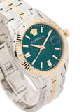  Shop Authentic Versace Greca Time Quartz Green Dial Two Tone Steel Strap Watch For Men - VE3K00422 - Luxxuri